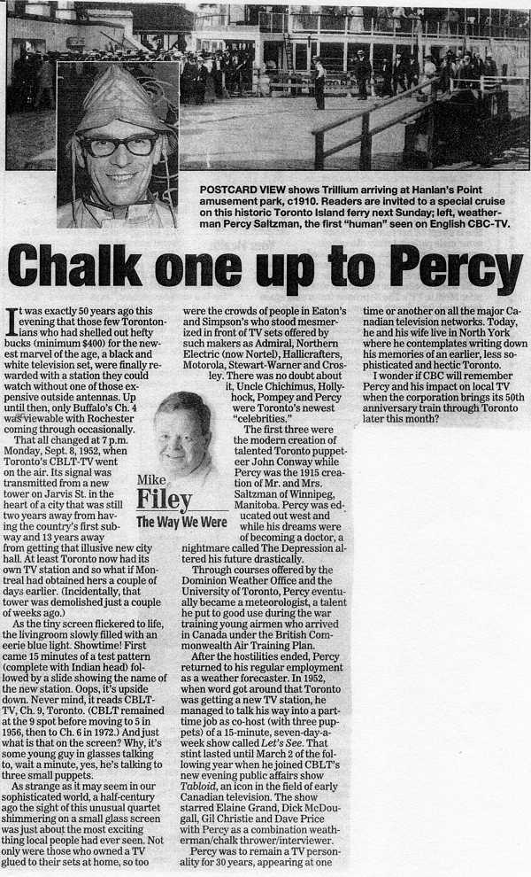 Toronto Sunday Sun September 8 2002
